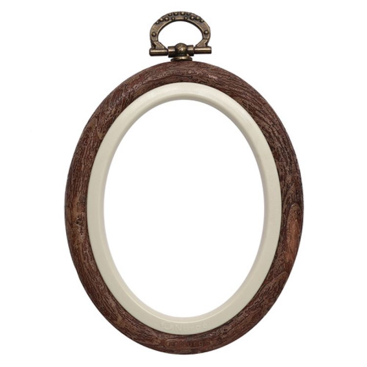 Пяльцы-рамка каучуковые овальные, диаметр 15,5х19 см, h=10 — картинка 3