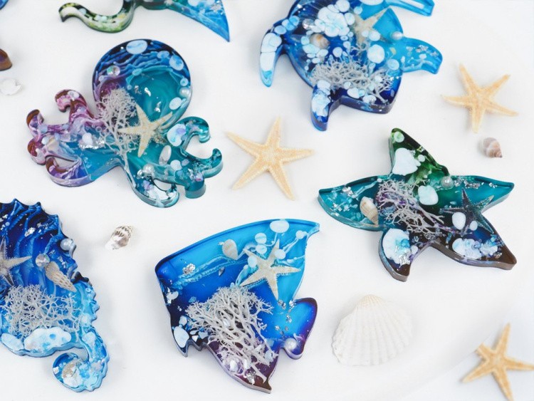 Силиконовый молд - Морской №2, 26x13см, 1 шт. — картинка 7