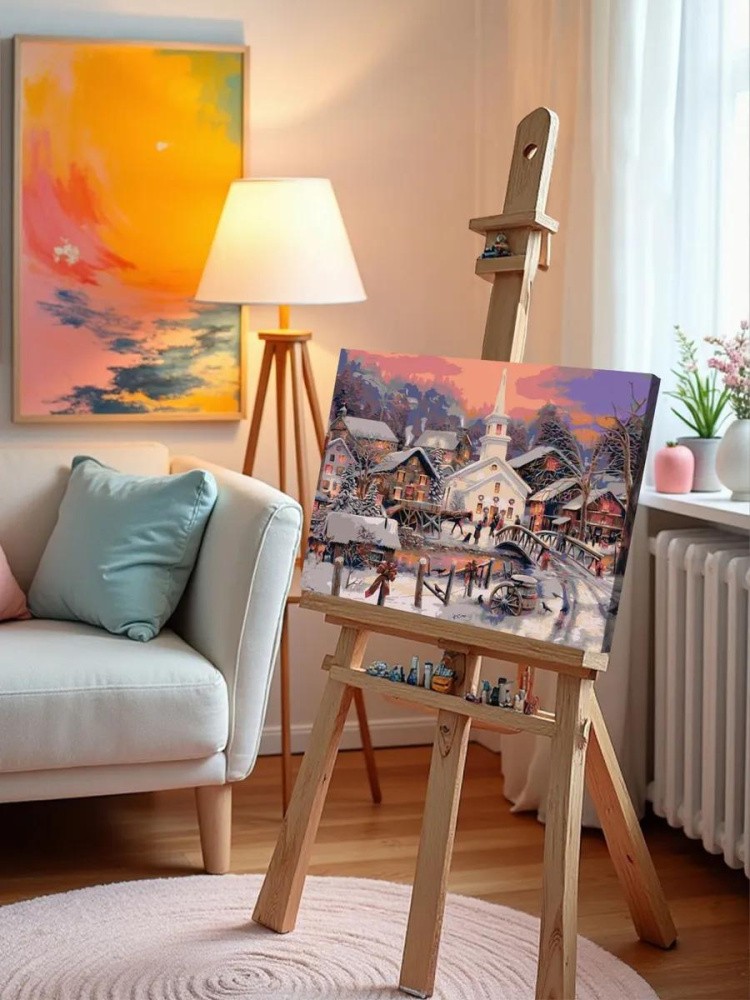 Картина по номерам «Накануне Рождества» — картинка 9