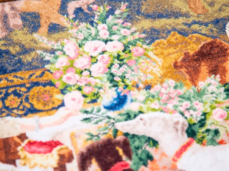 Набор для вышивания «Дама с борзыми» — картинка 3