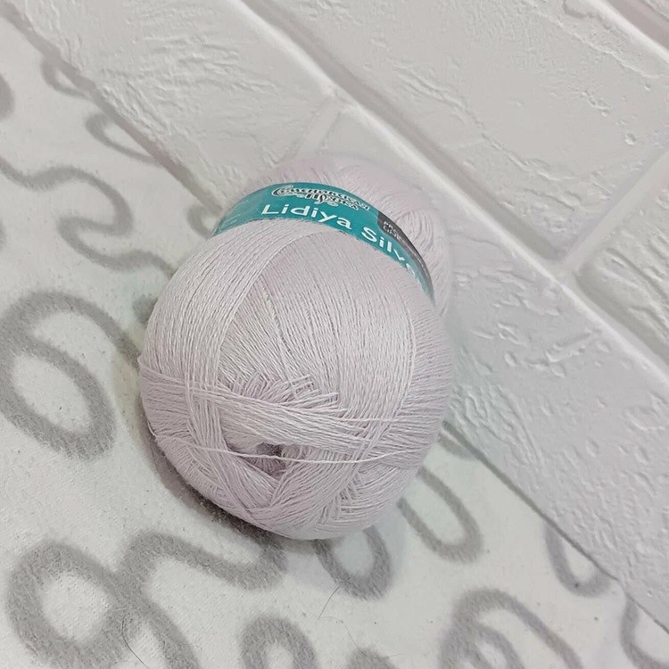 Пряжа Семеновская Lidiya silver (133804), серая лилия, 5 шт. по 100 г — картинка 4