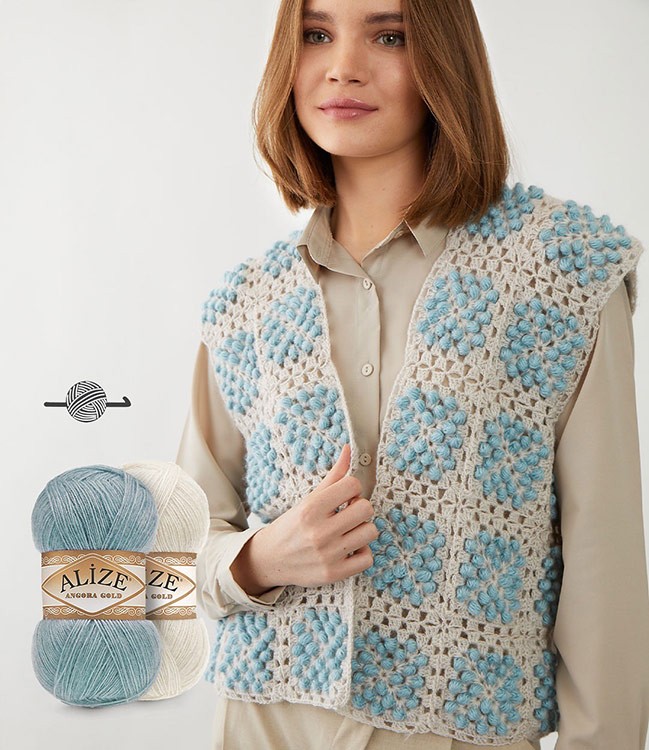 Пряжа ALIZE Angora Gold (757), светлый фрез, 5 шт. по 100 г — картинка 8