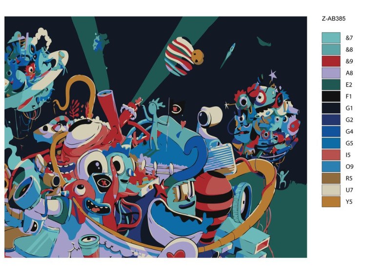 Картина по номерам «Cartoon» — картинка 2