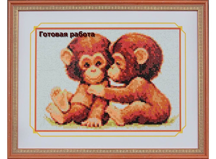 Алмазная вышивка «Мартышки» — картинка 3