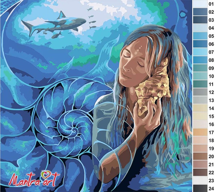 Картина по номерам «1. Стихия вода» — картинка 2