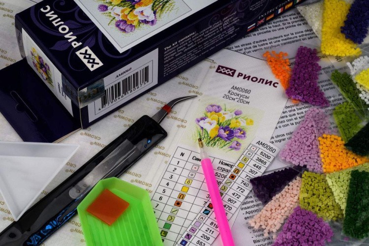 Алмазная вышивка «Крокусы» — картинка 2