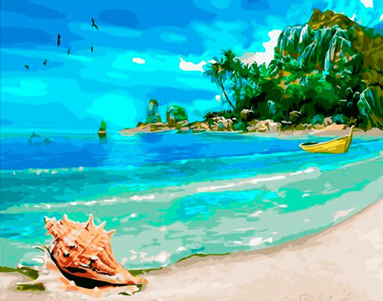 Картина по номерам «Идеальный пляж»