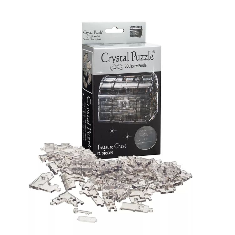 3D Головоломка «Сундук черный», Crystal Puzzl — картинка 4