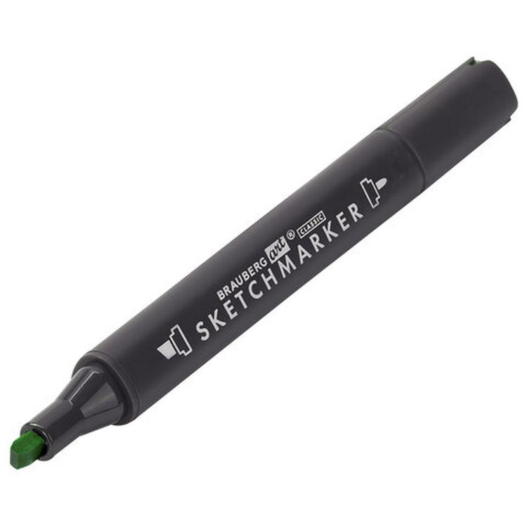 Маркер для скетчинга двусторонний 1 мм - 6 мм BRAUBERG ART CLASSIC, цвет: светлый желто-зеленый — картинка 5