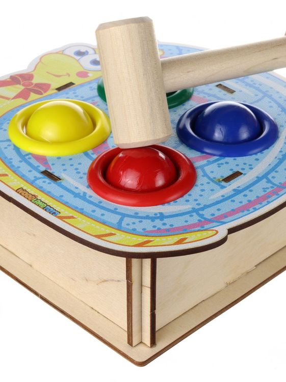 Стучалка цветная «Улитка», 4 отверстия — картинка 3