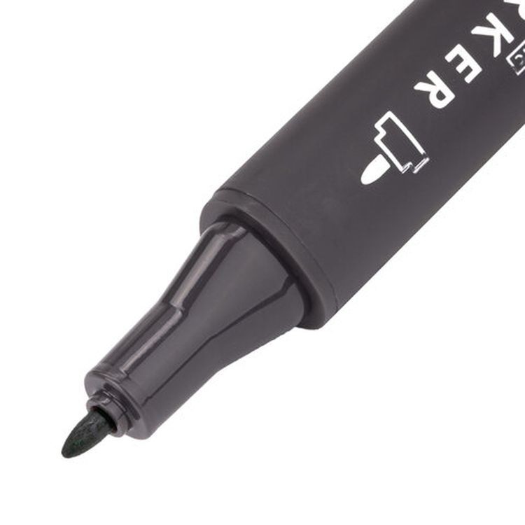 Маркер для скетчинга двусторонний 1 мм - 6 мм BRAUBERG ART CLASSIC, цвет: нефритовый зеленый — картинка 4