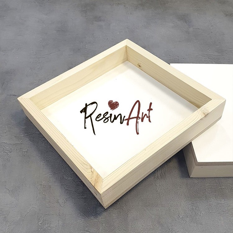 Двусторонняя основа для картины, Artboard на подрамнике 4,5 см, 40х40 см, ResinArt — картинка 2