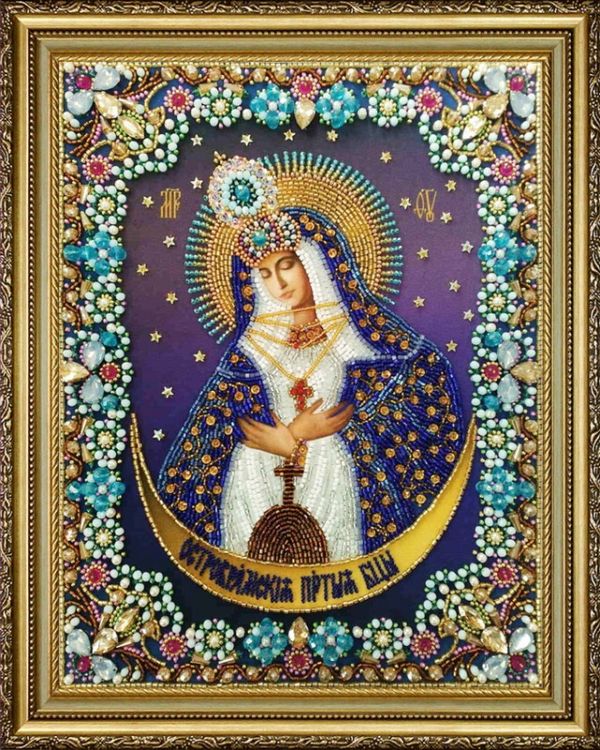 Набор вышивки бисером «Икона Божией Матери Остробрамская»
