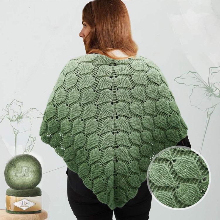 Пряжа ALIZE Angora Gold Ombre Batik (7243), кофе, 5 шт. по 150 г — картинка 7