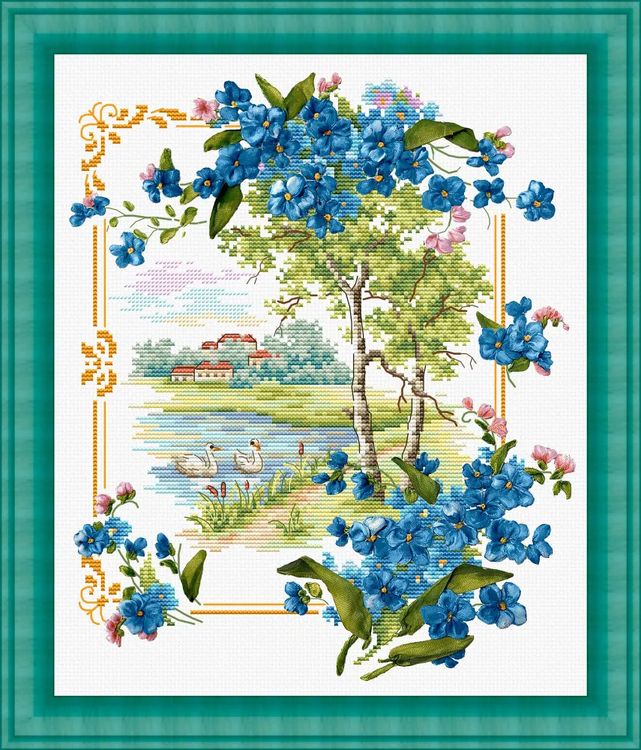 Набор для вышивания «Родные просторы. Незабудки» — картинка 3