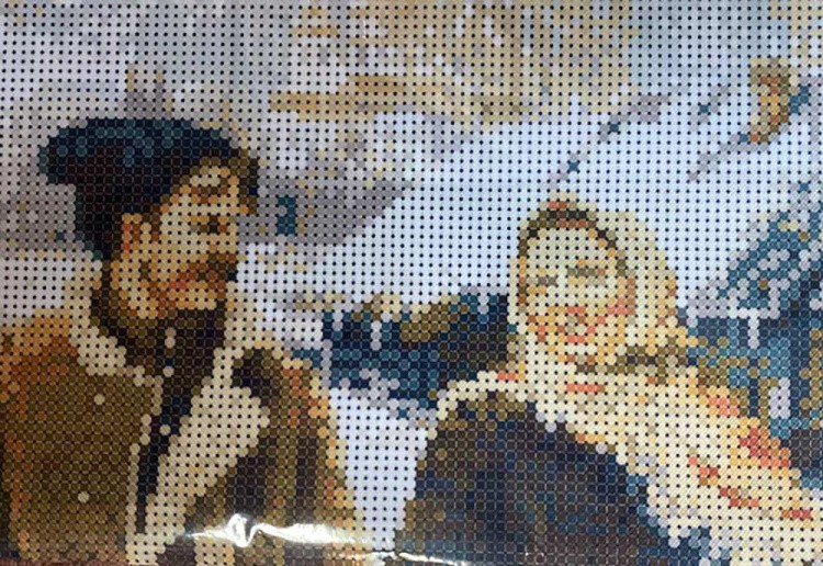 Рисунок на ткани «Казак и казачка» — картинка 2