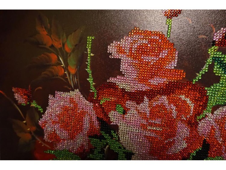 Алмазная вышивка «Букет роз» — картинка 3