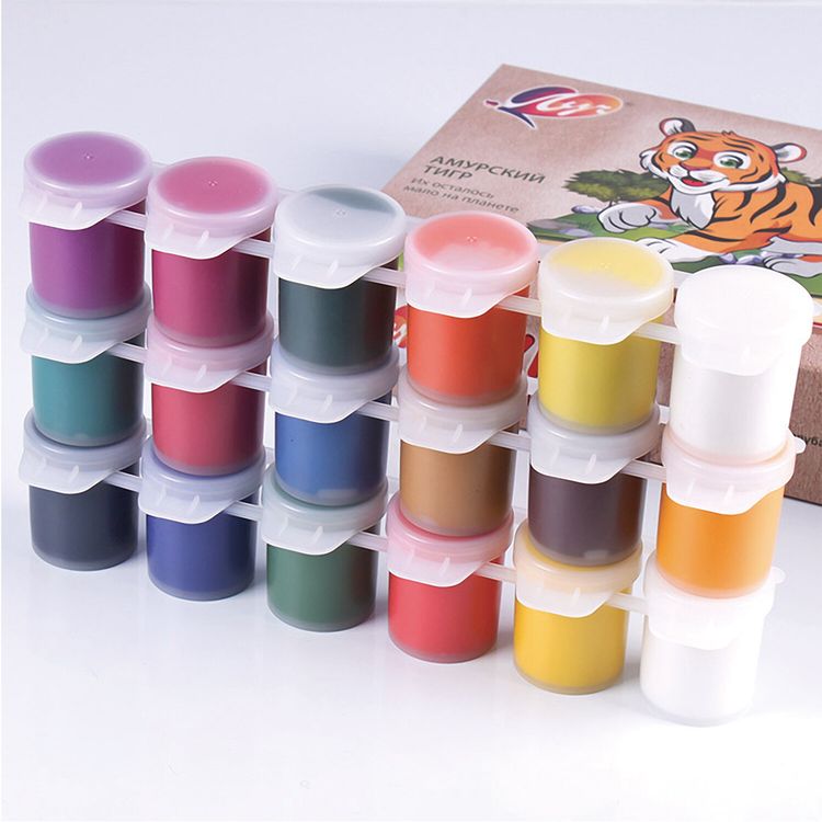 Гуашь Луч «Zoo», 18 цв. по 15 мл, блок-тара, без кисти — картинка 3