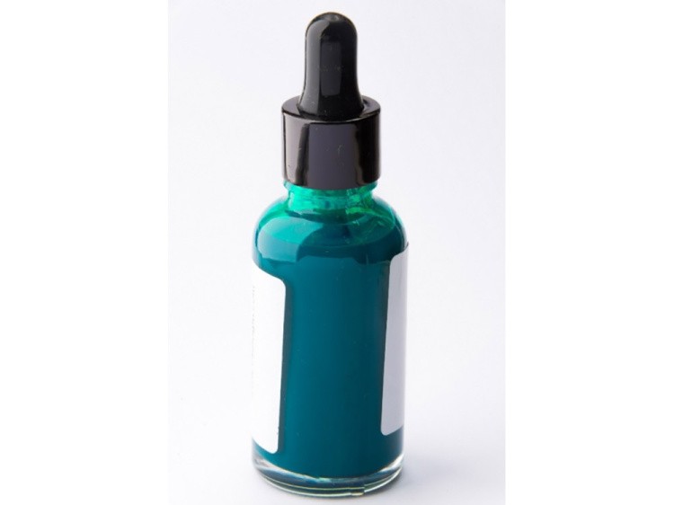 Краска для эбру зеленая 30 мл, Karin — картинка 2