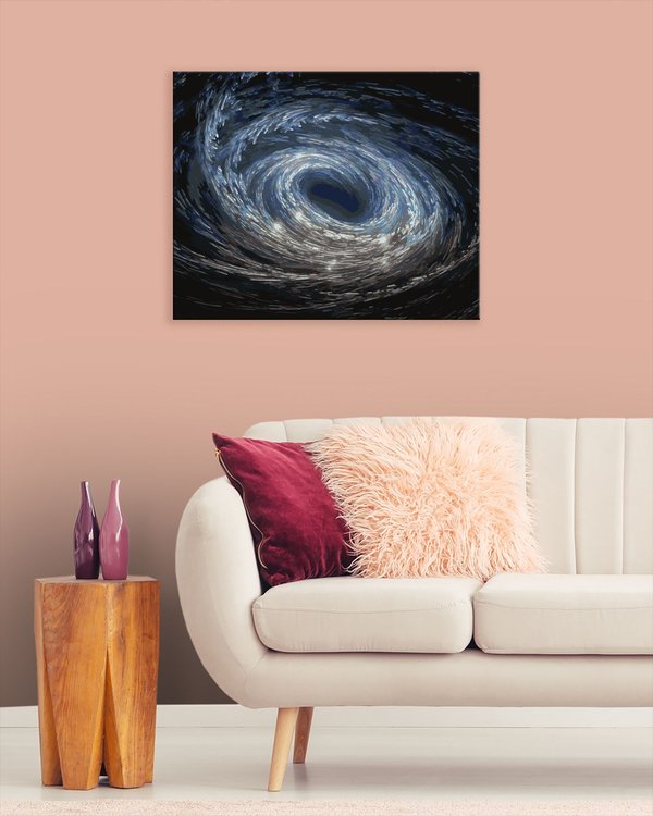 Картина по номерам «Кристальная черная дыра в космосе» — картинка 3