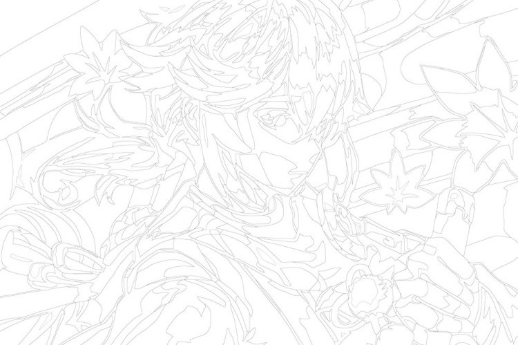 Картина по номерам «Genshin Impact Геншин Импакт: Кадзуха 2» — картинка 3