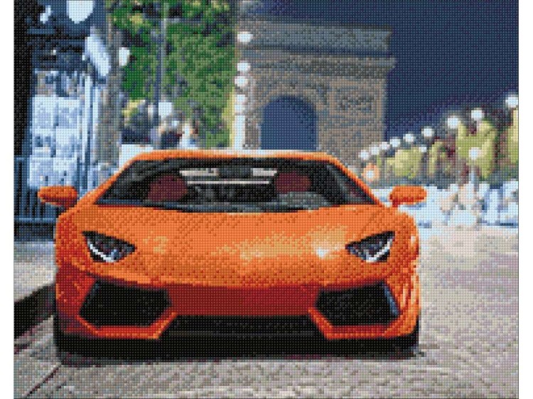 Алмазная вышивка «Спорткар» — картинка 2