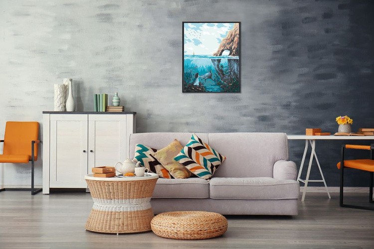 Картина по номерам «Подводное царство» — картинка 4