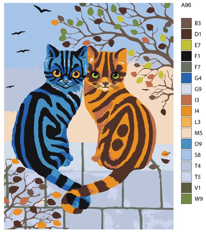 Картина по номерам «Мартовские котики» — картинка 2