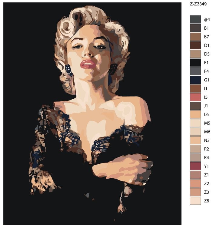 Картина по номерам «Мэрилин Монро» — картинка 2