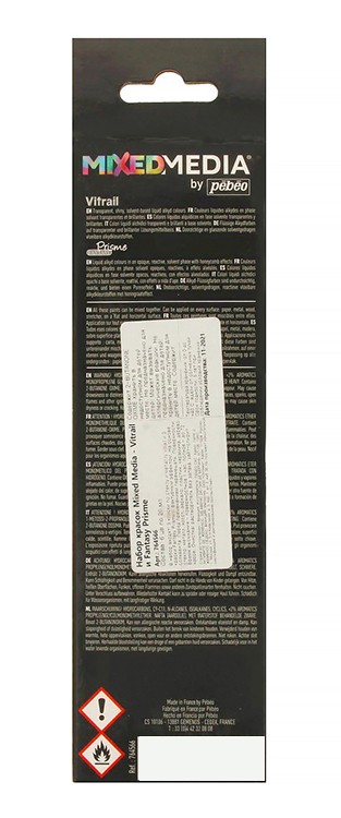 Набор красок Mixed Media - Vitrail и Fantasy Prisme, 6 шт. — картинка 4