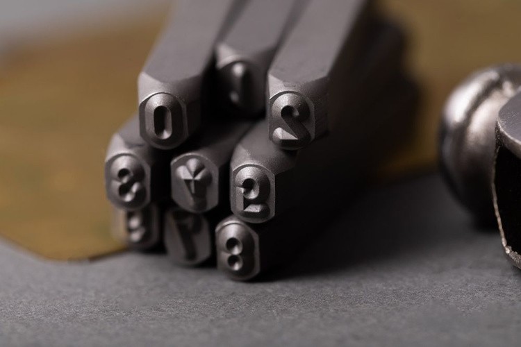 Набор штампов для чеканки по металлу «Цифры», 4 мм, Промысел — картинка 2