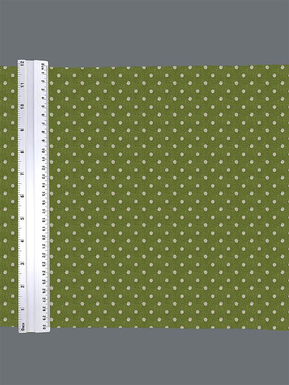 Ткань лен, 140 г/м², 30% лен, 70% хлопок, 3 м, ширина 150 см, цвет: салатовый, принт, TBY — картинка 6