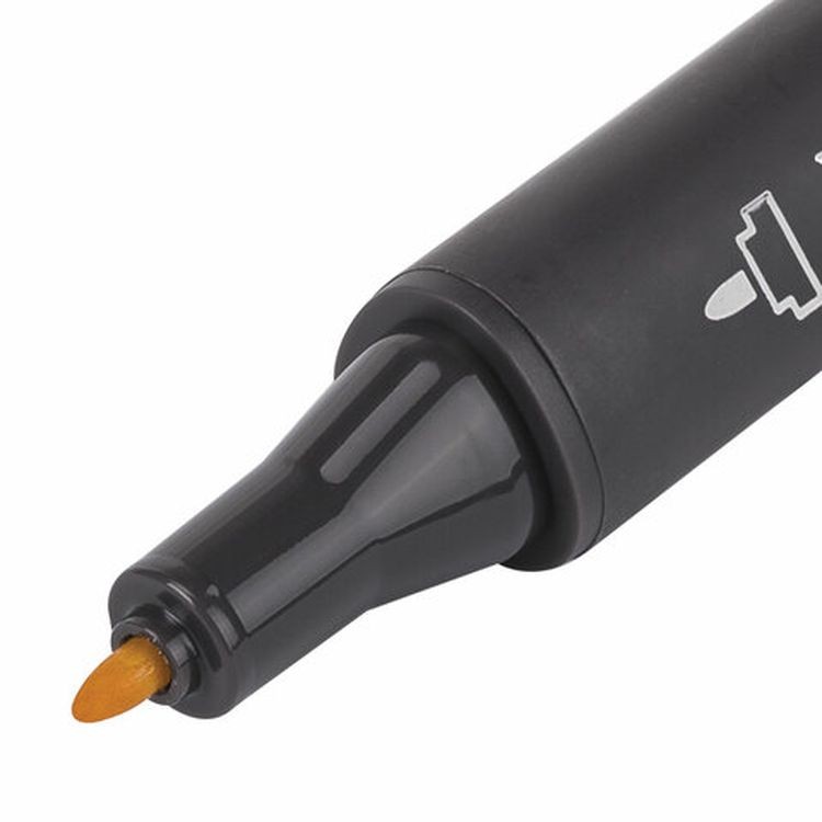 Маркеры для скетчинга двусторонние 1 мм - 6 мм BRAUBERG ART CLASSIC, цвет: базовые цвета — картинка 5