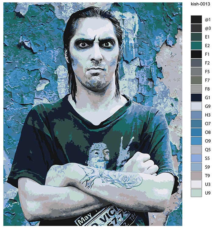 Картина по номерам «КиШ Король и Шут: Михаил Горшенев 7» — картинка 2