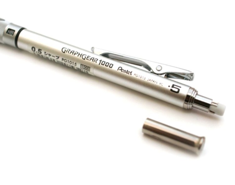 Карандаш автоматический профессиональный GRAPHGEAR 1000 0,5 мм, НВ, Pentel — картинка 10