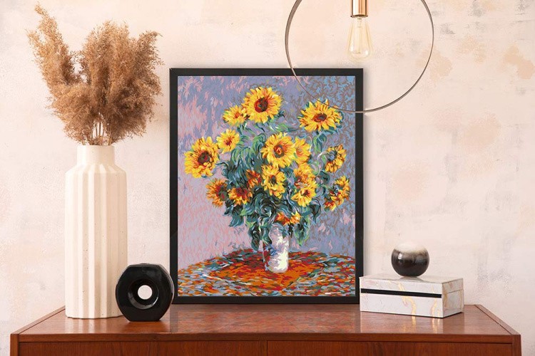 Картина по номерам «Клод Моне, Подсолнухи» — картинка 5