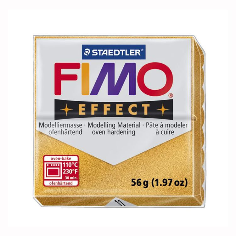 Полимерная глина FIMO Effect, цвет: золотой, 57 г