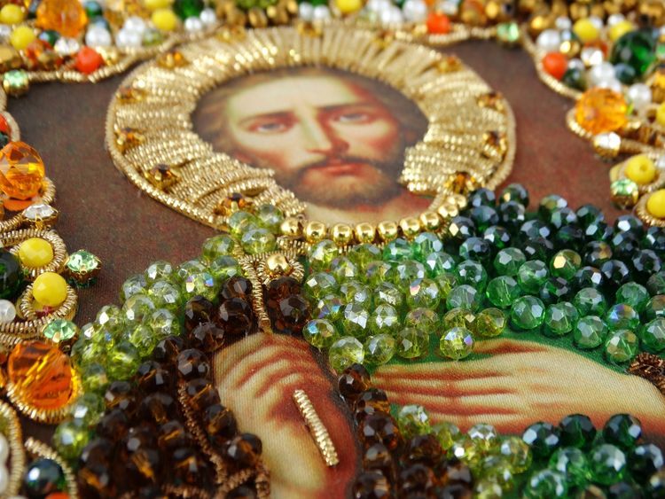 Набор вышивки хрустальными камнями «Святой Евгений» — картинка 7