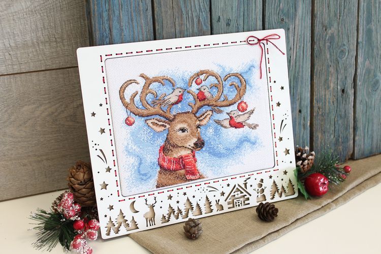 Рамка большая «Зимний пейзаж» — картинка 3