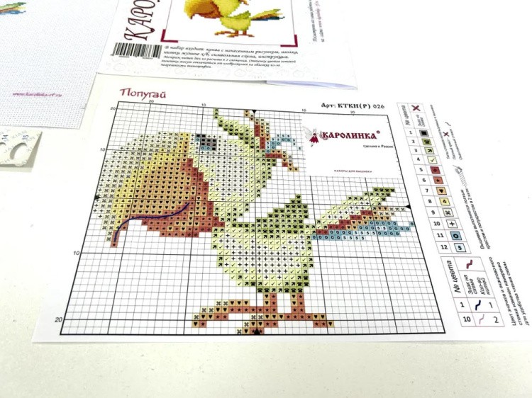 Набор для вышивания «Попугай» — картинка 4