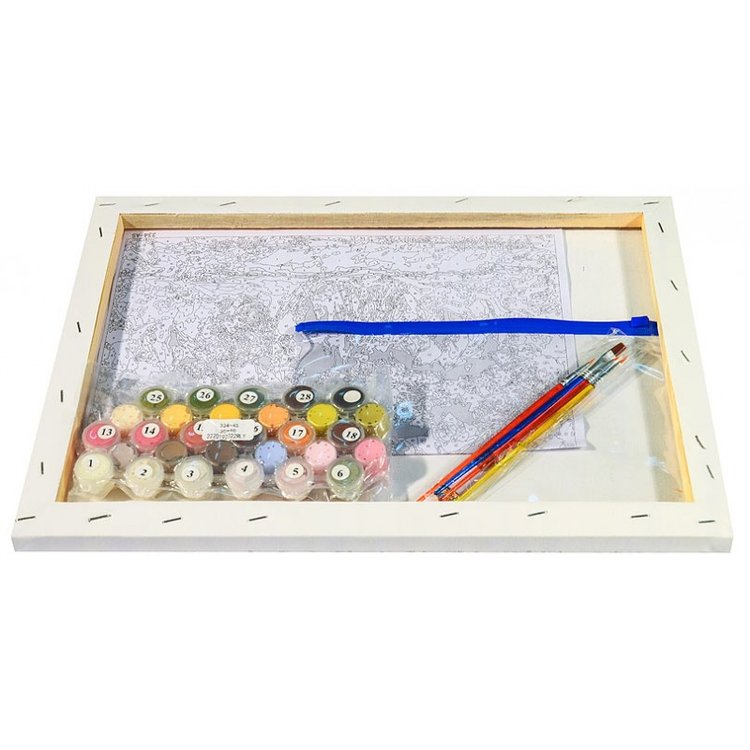 Картина по номерам «Дивная сирень» — картинка 3