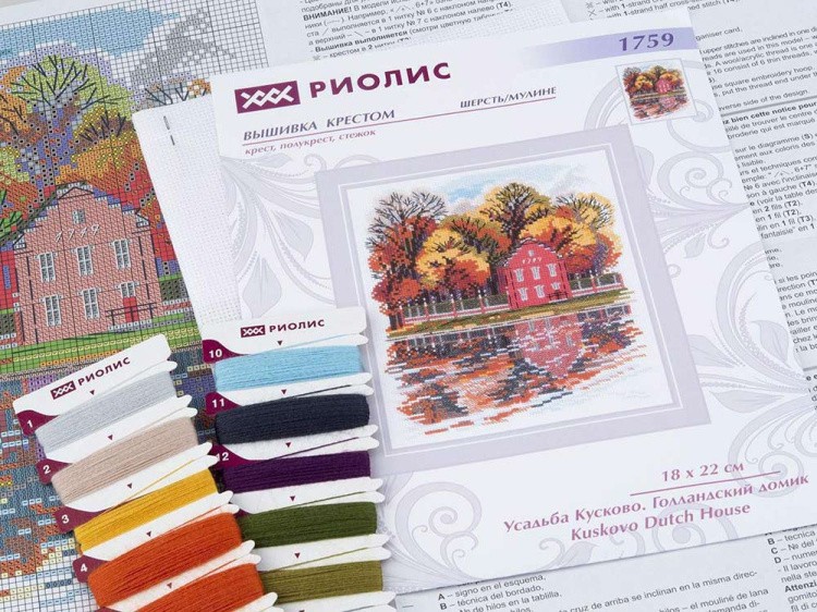 Набор для вышивания «Усадьба Кусково. Голландский домик» — картинка 3