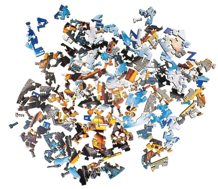 Деревянные фигурные пазлы «Автомобиль BELAZ 7513», Eco Wood Art — картинка 2