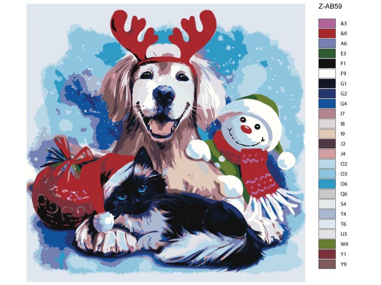 Картина по номерам «Merry Christmas» — картинка 2