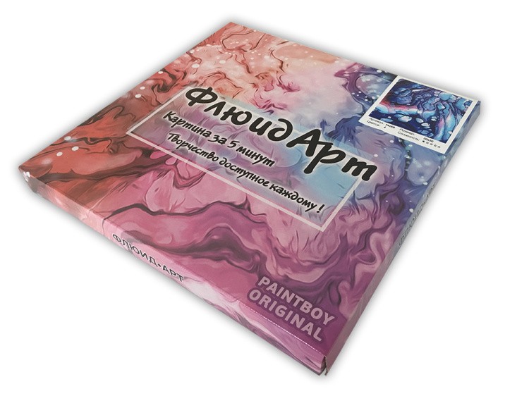 Набор для рисования жидким акрилом Флюид Арт «Волны» — картинка 2