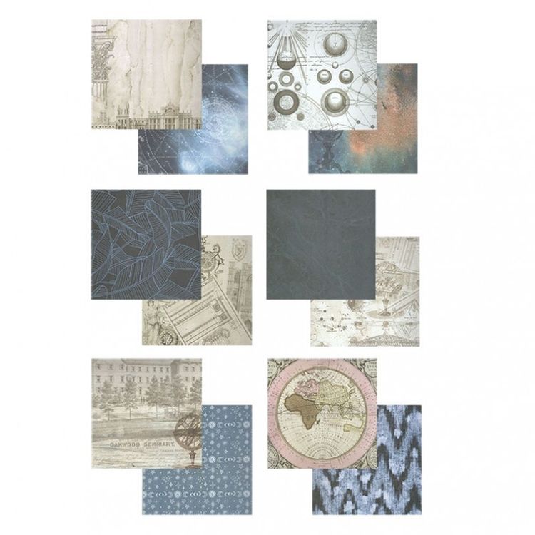 Набор бумаги для скрапбукинга «Теплые сумерки» 30,5x30,5 см — картинка 21