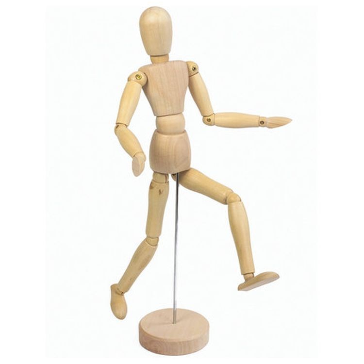 Манекен человека художественный женский, дерево, высота 30 см, BRAUBERG ART CLASSIC  — картинка 6