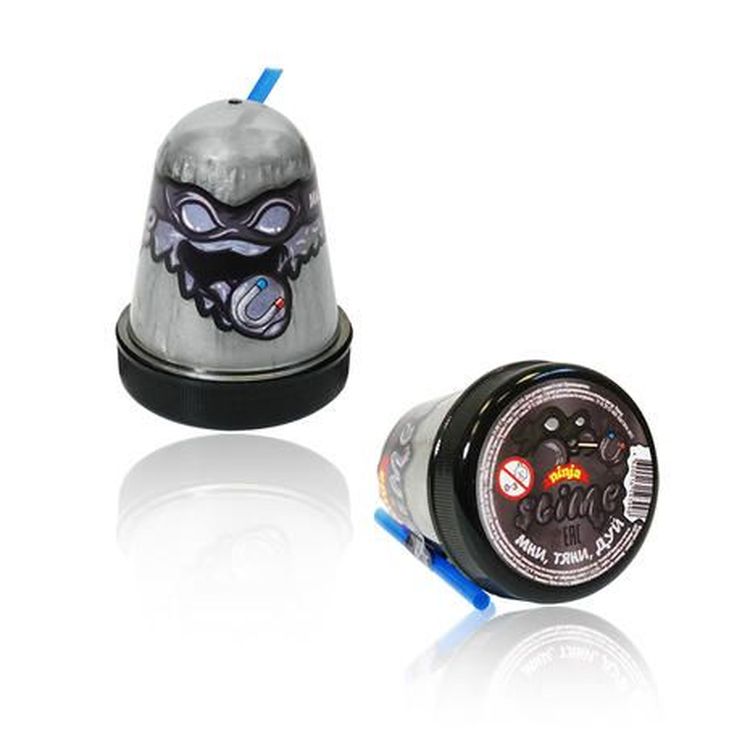 Лизун Slime «Ninja» серебряный — картинка 6