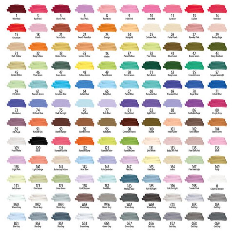 Маркеры для скетчинга двусторонние BRAUBERG ART DEBUT BLACK, цвет: набор 120 цв — картинка 15