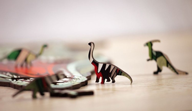 Деревянный пазл-головоломка «Динозавр», Eco Wood Art — картинка 3